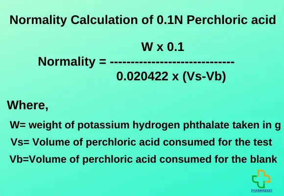 Preparation And Standardization Of 0.1N Perchloric Acid VS