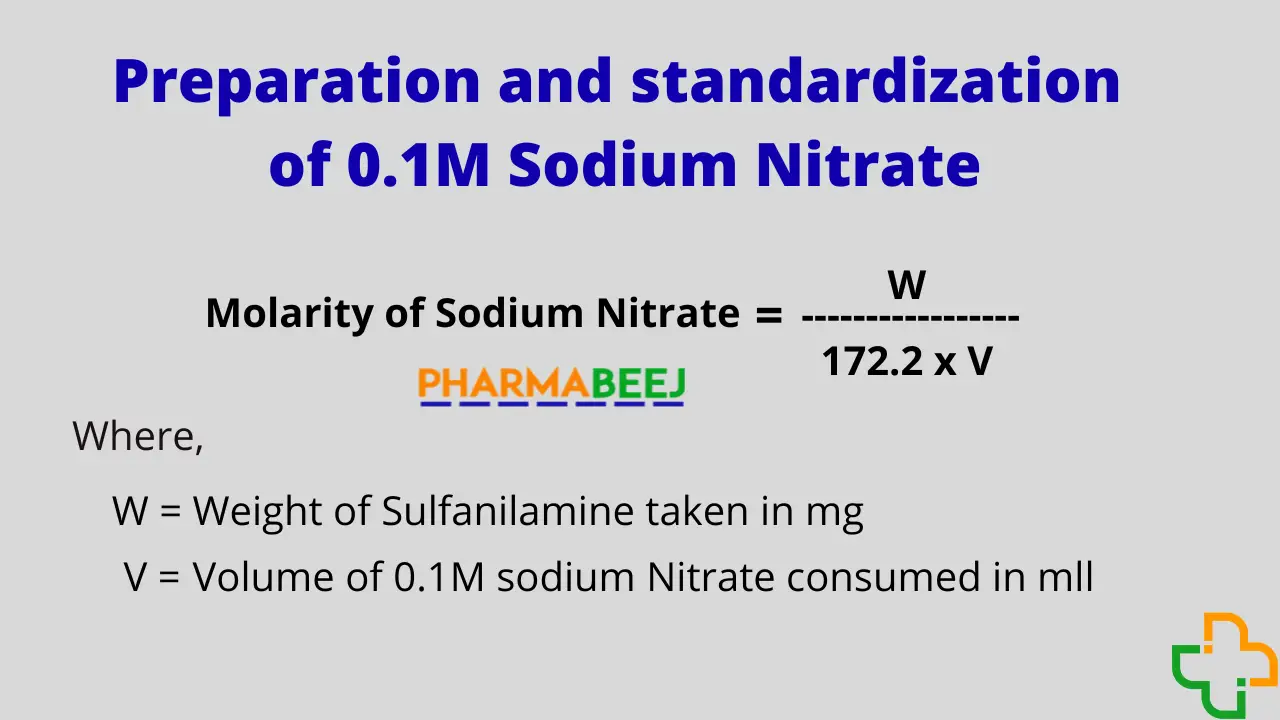 0.1M Sodium Nitrate Preparation