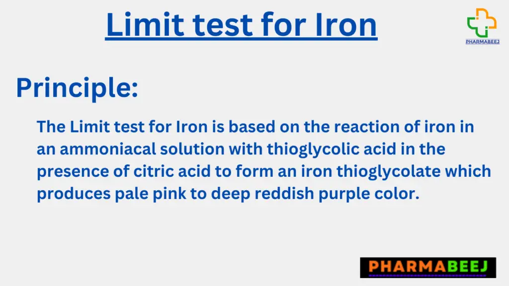 Limit Test For Iron