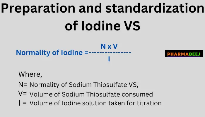 Iodine Volumetric Solution Preparation