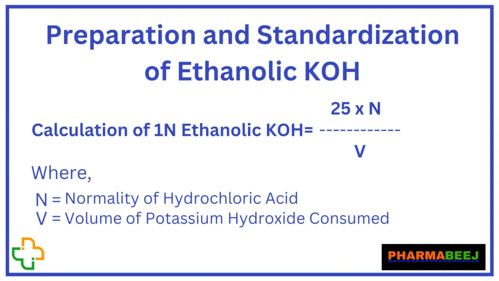 Preparation of 1N Ethanolic Potassium Hydroxide