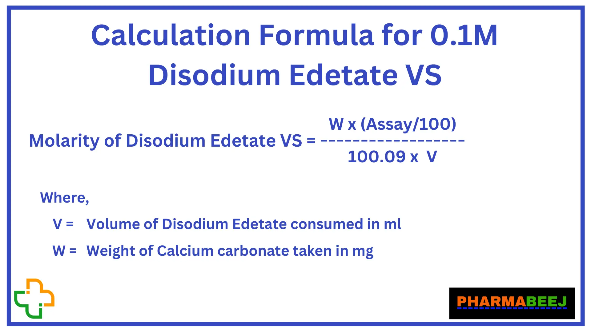 Preparation and Standardization of 0.1M Disodium Edetate VS
