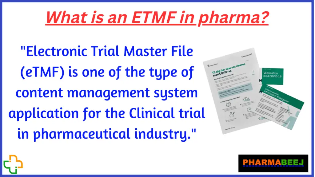 What is an ETMF in pharma?
