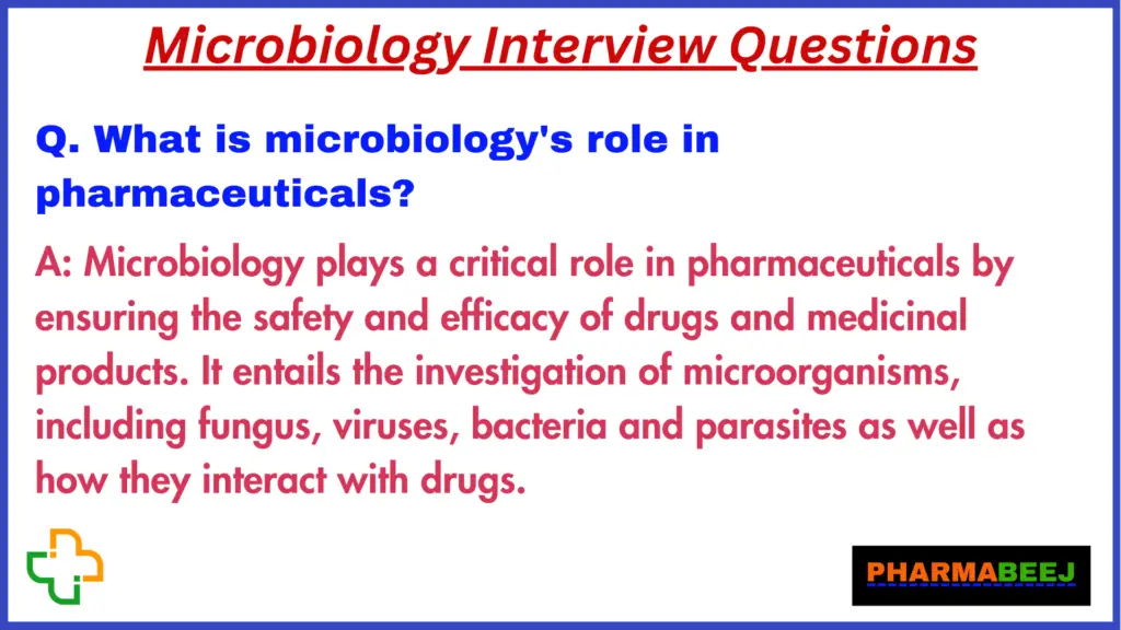 Interview Questions on Microbiology